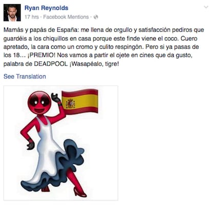 En su mensaje de Facebook se explaya aún más que en el de Twitter.