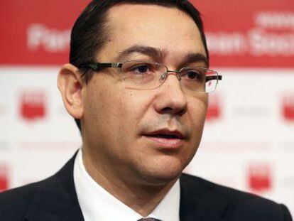 V&iacute;ctor Ponta, en Bruselas.