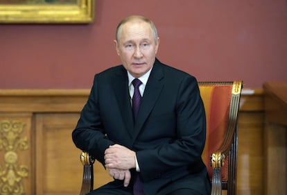 Vladimir Putin, este martes en San Petersburgo.