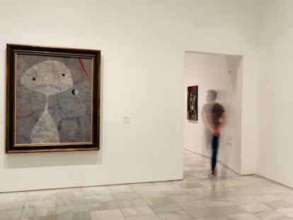 Obras de Joan Miró dentro de la exposición 'Los territorios de la vanguardia: ciudad, exposiciones y revistas'.
