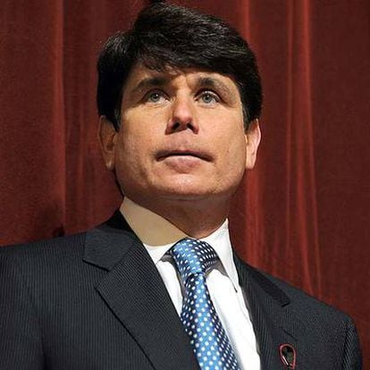 Foto de archivo de Rod Blagojevich, gobernador de Illinois, acusado por las autoridades federales de corrupción