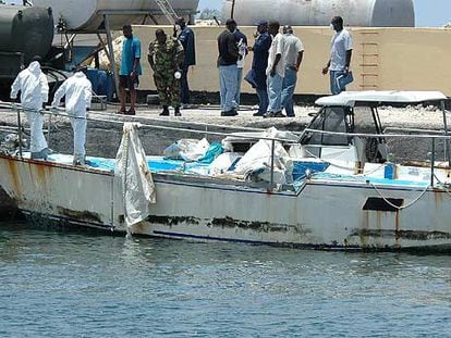 La embarcación hallada cerca de Barbados con los cadáveres momificados de 11 senegaleses.