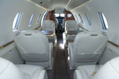 Interior de uno de las aeronaves de Air Europa Private Jets