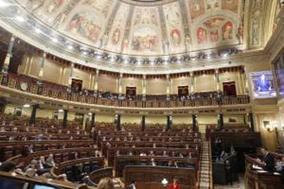 Vista parcial del hemiciclo del Congreso. EFE/Archivo