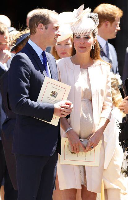 Kate Middleton ha mantenido una intensa actividad durante su embarazo. Aquí celebrando el 60º aniversario de la coronación de la reina Isabel II, 4 de junio de 2013.
