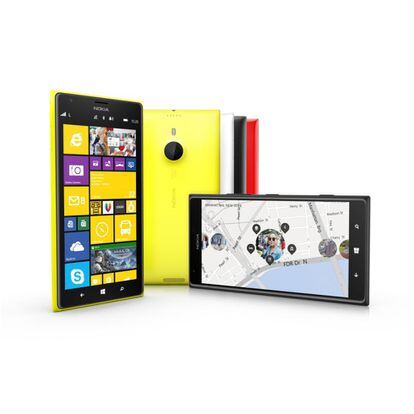 Nuevo 'phablet' de Nokia, Lumia 1520. teléfonos inteligentes con una gran pantalla táctil de 6 pulgadas equipados con Windows Phone 8. El Lumia 1520, el más exclusivo de los dos, dispone de un procesador Qualcomm Snapdragon 800 de cuatro núcleos, dos GB de RAM, 32 GB de memoria interna, y una cámara de 20 megapíxels con tecnología PureView. Su precio sin impuestos será de unos 749 dólares.