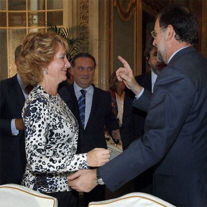 Aguirre con Rajoy.