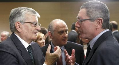 Torres-Dulce junto a los ministros de Justicia e Interior