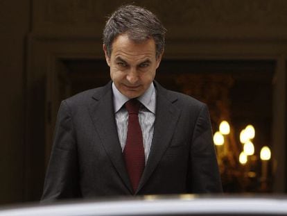 El presidente del Gobierno en funciones, José Luis Rodríguez Zapatero.