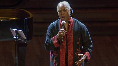 Barbara Hendricks durante su concierto en el Palau