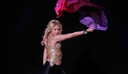 Shakira, en un concert a Puerto Rico, el 2014.