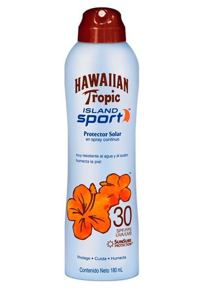 5. Island Sport de Hawaiian Tropic. Es resistente al agua y al sudor (c.p.v.)