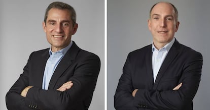 Martín Tolcachir, a la izquierda. A la derecha, Stephan Ducharme.