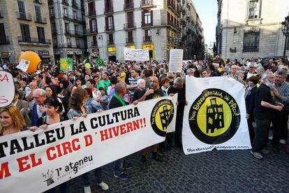 La manifestación reunió a diferentes reivindicaciones sociales