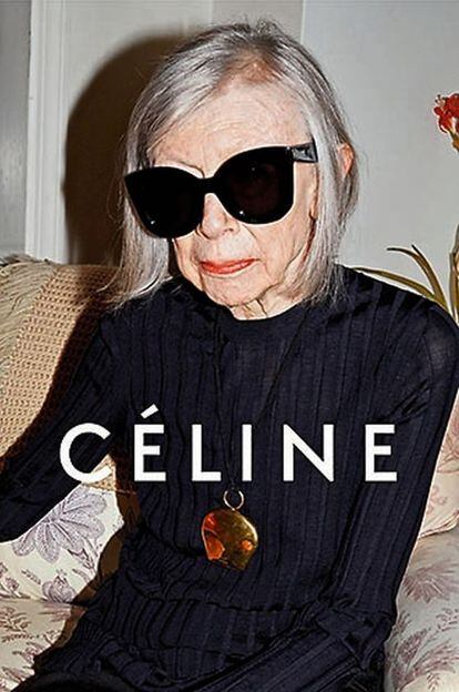 Joan Didion para la campaña de Céline.