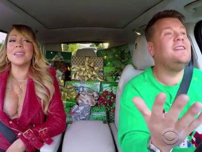 El presentador invita a su coche a Mariah Carey, Lady Gaga y Elton John, entre otros, para cantar el ya clásico navideño en un especial