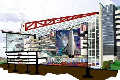 El Museo del Aire y el Espacio de Tulsa (Oklahoma) quiere exponer uno de los transbordadores y ha diseñado el entorno adecuado.
