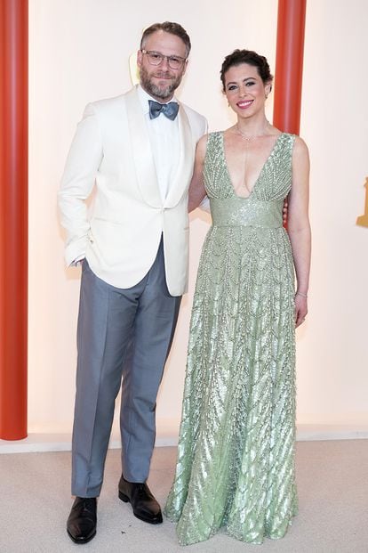 Seth Rogen tampoco se perdió la gala y fue acompañado de su mujer, Lauren Miller Rogen.