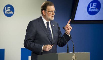 Mariano Rajoy, el pasado viernes en Bruselas.