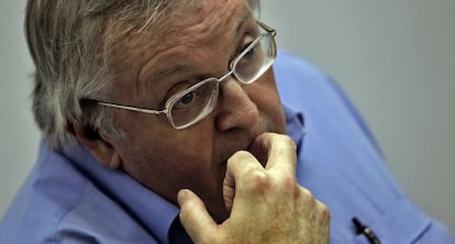 Paul Preston, ayer, en la Nau de la Universitat de València.