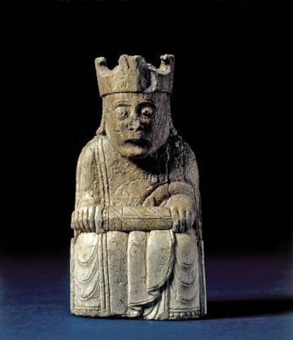 'Rey del joc d'escacs de Lewis', 1150-1200, una de les peces que podrà veure's en l'exposició sobre l'Edat Mitjana en Caixaforum.