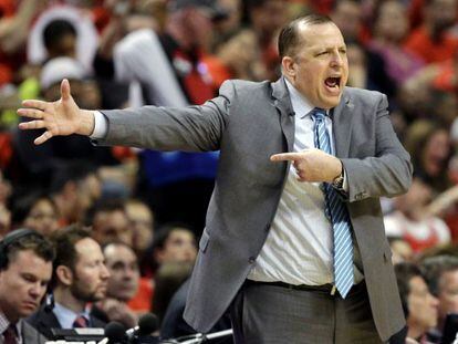 Thibodeau, en un partido ante Cleveland.