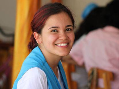 Silvia Cristina Moreno Sierra, trabajadora social de Aldeas Infantiles SOS en La Guajira (Colombia).