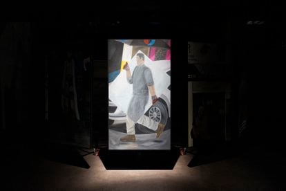 Detalle de la exposición 'Historias estancadas' del argentino Martín Kazanietz