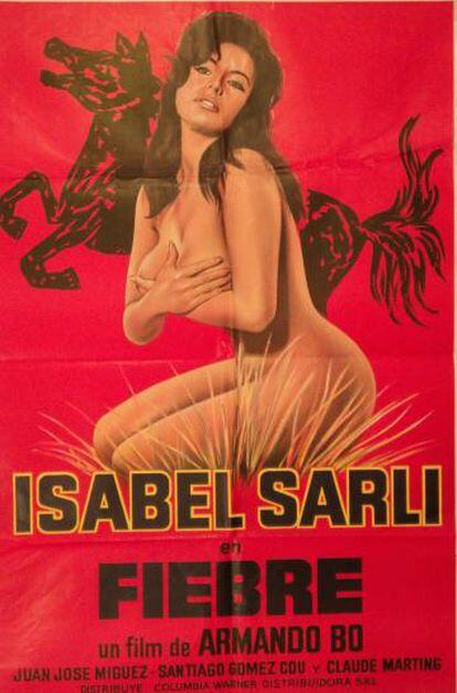 Afiche de 'Fiebre' (1971), protagonizada por Isabel Sarli