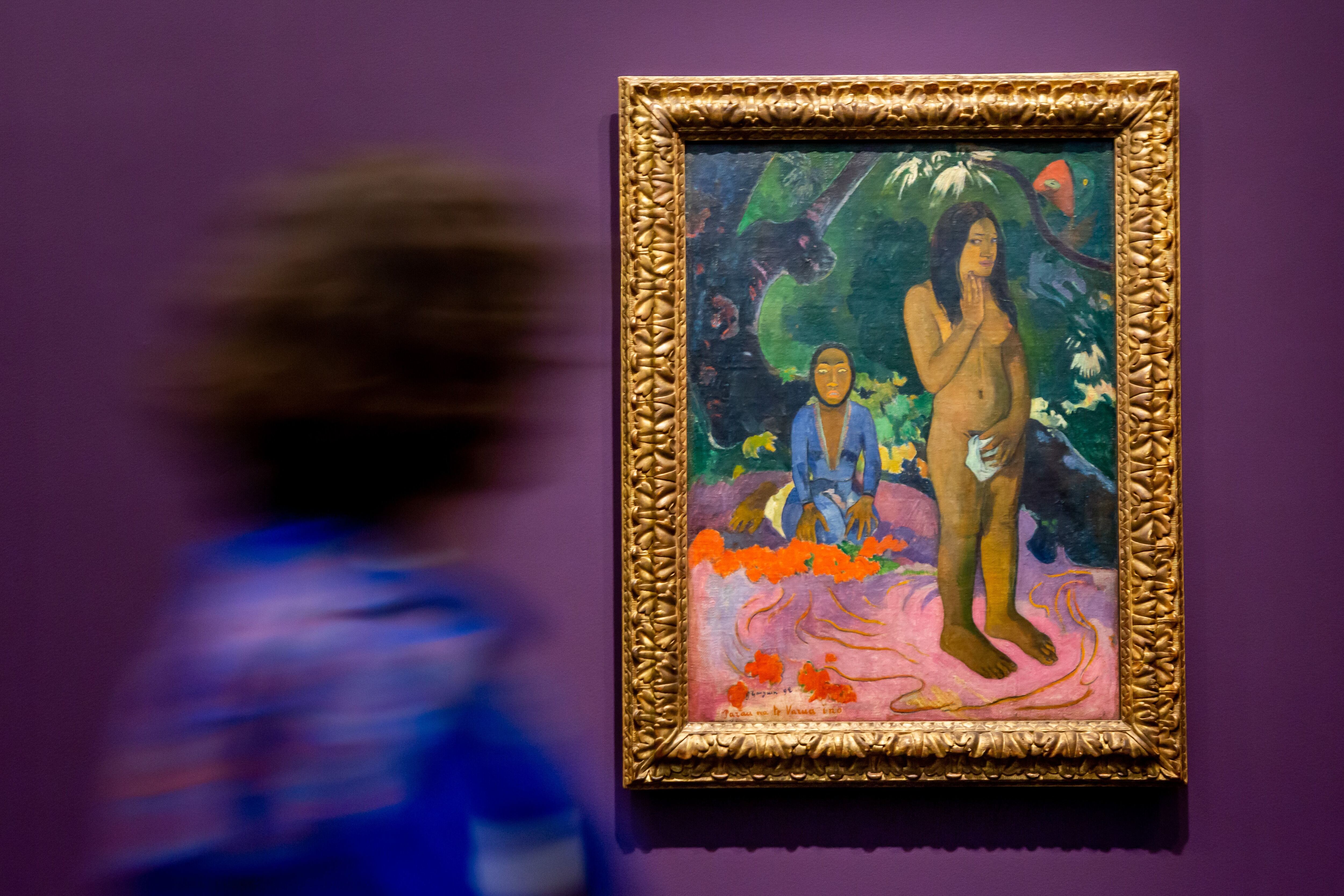 'Parau na te varua ino', de Gauguin, en el MASP.