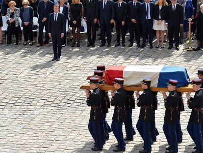 Funeral de Simone Veil el pasado 5 de julio en Paris.