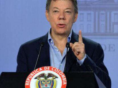 El presidente colombiano, Juan Manuel Santos.