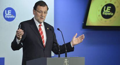 Rajoy, este viernes en Bruselas, tras la cumbre.