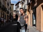 Hamza Merchich, marroquí solicitante de asilo por su orientación sexual, en Madrid en julio de 2021.