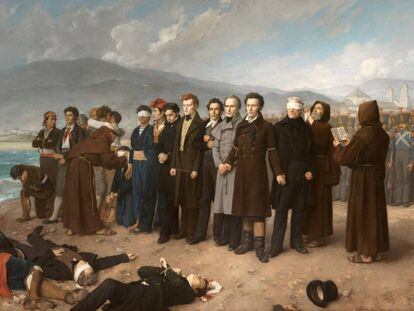 'Fusilamiento de Torrijos y sus compañeros en las playas de Málaga' (1888), de Antonio Gisbert.
