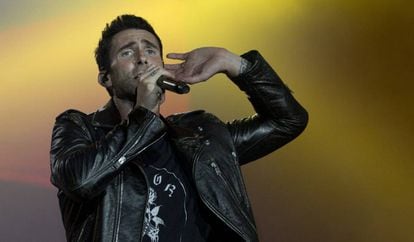 Adam Levine, vocalista de Maroon 5, durante un concierto en Rio de Janeiro (Brasil) en 2017. 