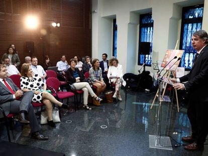 Vicente Fernández el pasado lunes en la presentación del Sello Solidario. Agenda 2030. 
 