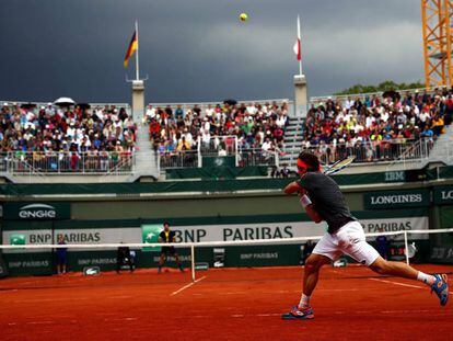 Ferrer, durante su partido contra Feliciano.