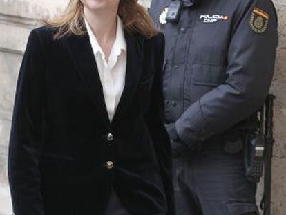 La Infanta en los juzgados de Palma, en 2014.