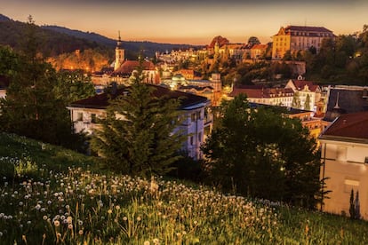 Vista de la ciudad alemana de Baden-Baden.