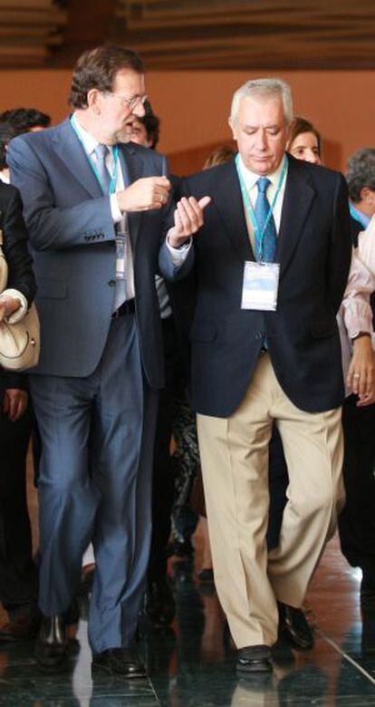 Mariano Rajoy y Javier Arenas.