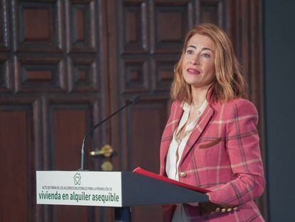 La ministra de Transportes, Raquel Sánchez, la semana pasada en Sevilla.