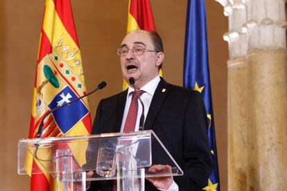 Javier Lambán, presidente de Aragón.