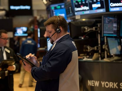 Operadores de la Bolsa de Nueva York.