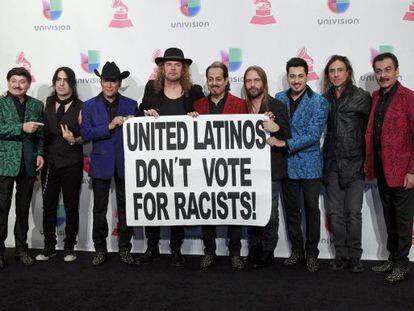 Los grupos Maná y Los Tigres del Norte, en los Grammy Latinos.