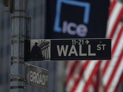 Imagen de la Bolsa de Nueva York en Wall Street