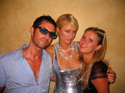 Abellán con Paris Hilton en una foto de 2007 en el PURE Night Club del Cesar's Palace, en Las Vegas. Foto: PromotionStockSecrets.com