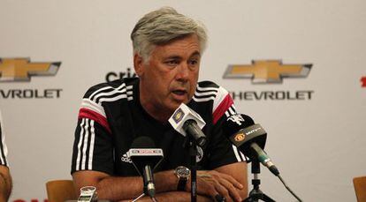 Ancelloti, en una rueda de prensa.