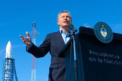 El presidente Macri inaugura, el mi&eacute;rcoles, una plataforma de lanzamiento de prototipos espaciales.