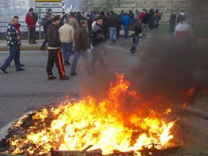 Protesta en el Puerto de Vigo 